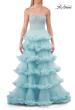 Picture of: Fabulous Tiered Ruffle Skirt Prom Dress with Strapless Top in Cloud Blue, Style: 33717, Detail Picture 23