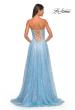 Picture of: Sequin Rhinestone A-Line Tulle Sweetheart Gown with Lace Up Back in Cloud Blue, Style: 32136, Detail Picture 2