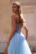 Picture of: Tulle A-line Prom Dress with Beautiful Rhinestone Side Detail in Cloud Blue, Style: 32767, Detail Picture 2