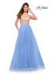 Picture of: Tulle Ball Gown with Jeweled Top and Pockets in Cloud Blue, Style: 30697, Detail Picture 3