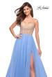 Picture of: Tulle Ball Gown with Jeweled Top and Pockets in Cloud Blue, Style: 30697, Detail Picture 5