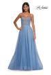 Picture of: Cute A-line Prom Dress with Pearl and Rhinestone Tulle in Cloud Blue, Style: 32644, Detail Picture 5