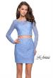 Picture of: Long Sleeve Two Piece Dress with Rhinestone Detail in Cloud Blue, Style: 26767, Main Picture