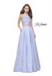 Picture of: Mikado Two Piece A-line Dress with Metallic Beading in Cloud Blue, Style: 25705, Detail Picture 2