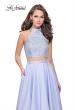 Picture of: Mikado Two Piece A-line Dress with Metallic Beading in Cloud Blue, Style: 25705, Detail Picture 2