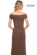 Picture of: Off The Shoulder Jersey Dress with Ruching in Cocoa, Style: 27959, Detail Picture 10