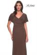 Picture of: Chic Jersey Dress with V Neck and Loose Sleeves in Cocoa, Style: 29997, Detail Picture 7