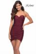 Picture of: Fitted Strapless Dress with Sweetheart Neckline in Dark Berry, Main Picture