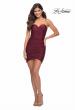 Picture of: Fitted Strapless Dress with Sweetheart Neckline in Dark Berry, Detail Picture 2