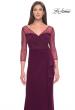 Picture of: Evening Gown with Illusion Rhinestone Sleeves in Dark Berry, Style: 31777, Detail Picture 4