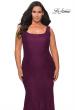 Picture of: Stretch Lace Plus Size Prom Gown with Beading in Burgundy, Style: 28948, Detail Picture 2