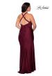 Picture of: Chic Jersey Plus Size Gown with Strappy Back in Burgundy, Style: 29062, Detail Picture 5