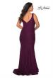 Picture of: Stretch Lace Plus Size Prom Gown with Beading in Burgundy, Style: 28948, Detail Picture 7