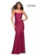 Picture of: Chic Luxe Jersey Gown with Train and V Back in Dark Berry, Main Picture