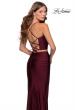 Picture of: Two Piece Prom Dress with Lace Up Back in Burgundy, Style: 28473, Detail Picture 8