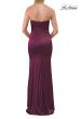 Picture of: Strapless Satin Gown with Ruched Bodice in Dark Berry, Style: 33670, Detail Picture 12