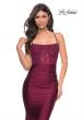 Picture of: Ruched Jersey Dress with Illusion Corset Lace Top in Purple, Style: 31857, Detail Picture 14
