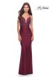 Picture of: Prom Dress with Beautiful Lace Bodice and Jersey Skirt in Dark Berry, Style: 30466, Detail Picture 15