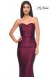 Picture of: Rhinestone Embellished Jersey Dress with Strapless Sweetheart Top in Dark Berry, Style: 31945, Detail Picture 17