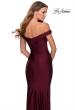 Picture of: Off the Shoulder Prom Dress with Sweetheart Neckline in Burgundy, Style: 28450, Back Picture