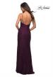 Picture of: Gorgeous Jewel Tone Tulle and Lace Mermaid Gown in Dark Berry, Back Picture