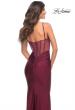 Picture of: Rhinestone Beaded Prom Dress with Illusion Sides and Back in Purple, Style: 30589, Back Picture