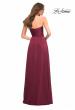 Picture of: Simple Strapless Jersey Dress with High Slit in Purple, Style: 30700, Back Picture