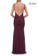 Picture of: Rhinestones Lace Fitted Gown with Scoop Neck and Low Back in Dark Berry, Style: 33721, Detail Picture 18