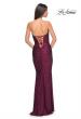 Picture of: Rhinestone Embellished Jersey Dress with Strapless Sweetheart Top in Dark Berry, Style: 31945, Detail Picture 19