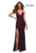 Picture of: Sequin Long Prom Dress with Wrap Style Front in Purple, Style: 30392, Detail Picture 2