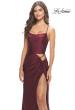 Picture of: Cut Out Jersey Dress with High Slit in Dark Berry, Style: 31332, Detail Picture 3
