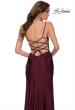Picture of: Jersey Dress with Square Neckline and Ruching in Dark Berry, Style 29710, Detail Picture 5