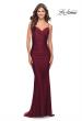 Picture of: Criss Cross Ruched Bodice Elegant Jersey Dress in Dark Berry, Style: 31122, Detail Picture 6