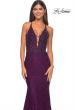 Picture of: Exquisite Mermaid Lace Gown with Beaded Sheer Bodice in Dark Berry, Style: 31265, Detail Picture 6