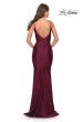 Picture of: Criss Cross Ruched Bodice Elegant Jersey Dress in Dark Berry, Style: 31122, Detail Picture 7