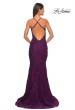 Picture of: Exquisite Mermaid Lace Gown with Beaded Sheer Bodice in Dark Berry, Style: 31265, Detail Picture 7