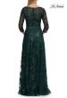 Picture of: Beautiful Lace Mother of the Bride Gown with V Neckline in Dark Emerald, Style: 30803, Detail Picture 6