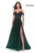 Picture of: A-Line Gown with Beautiful Beaded Lace Applique in Dark Emerald, Style: 31346, Main Picture