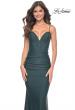 Picture of: Jersey Dress with Bustier Top and Illusion Back in Dark Emerald, Style: 32257, Main Picture