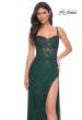 Picture of: Rhinestone Embellished Fishnet Dress with Lace Details in Green, Style: 32409, Main Picture