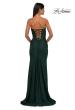 Picture of: Strapless Jersey Evening Dress with Unique Corset Top in Dark Emerald, Style: 32843, Detail Picture 8