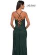 Picture of: Simple Prom Dress with Side Ruching and Lace Up Back in Dark Emerald, Style: 33103, Detail Picture 8