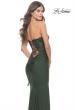 Picture of: Sweetheart Strapless Jersey Gown with Lace Sheer Bodice in Dark Emerald, Style: 31180, Detail Picture 9