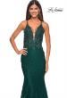 Picture of: Exquisite Mermaid Lace Gown with Beaded Sheer Bodice in Dark Emerald, Style: 31265, Detail Picture 9
