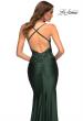 Picture of: Jewel Tone Jersey Gown with Sheer Lace Bodice in Green, Style: 30521, Detail Picture 10