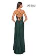 Picture of: Jersey Prom Dress with Illusion Sides and V Neckline in Dark Emerald, Style: 32139, Detail Picture 10
