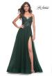 Picture of: Tulle Dress with Full Skirt and Sheer Lace Bodice in Dark Emerald, Style: 32306, Detail Picture 10