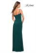 Picture of: Prom Dress with Side Cut Out and High Side Slit in Dark Emerald, Style: 30439, Detail Picture 13