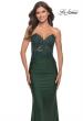 Picture of: Stunning Strapless Jeweled Lace and Jersey Dress in Dark Emerald, Style: 30720, Detail Picture 13