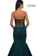 Picture of: Mermaid Stretch Mikado Evening Dress with Illusion Back in Dark Emerald, Style: 32791, Detail Picture 13